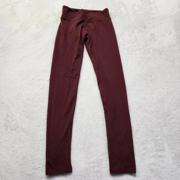 aerie Pants - Aerie Women's Burgundy Athletic Leggings Size Medium